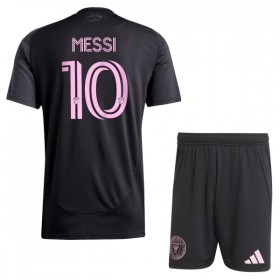 Koszulka Inter Miami CF Messi 10 Dziecięcy Wyjazdowe 2025-26 Koszulki Piłkarskie Krótki Rękaw